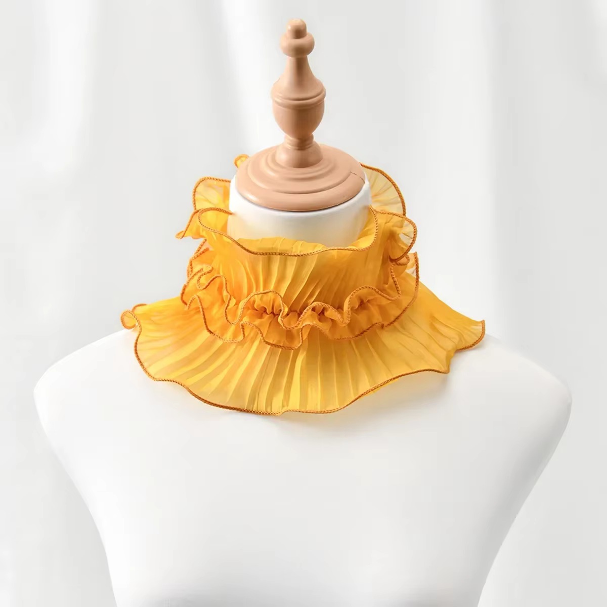 Printemps et été nouvelle écharpe en dentelle femmes multifonctionnel polyvalent col de chemise décoration à la mode