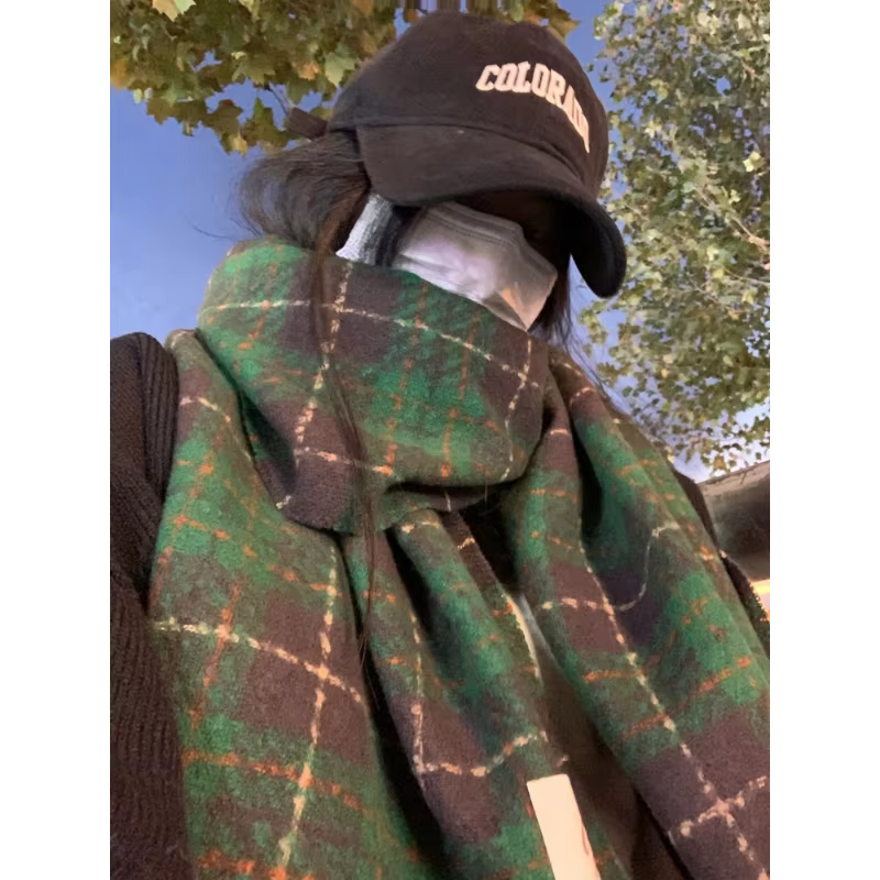 Plaid hiver Écharpe femmes luxe chaud Foulard solide foulards mode décontracté écharpes cachemire cou plus