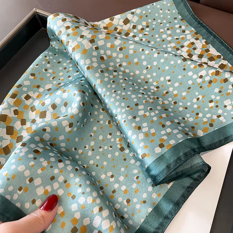 Foulard de mode pour femme en soie naturelle 100% véritable