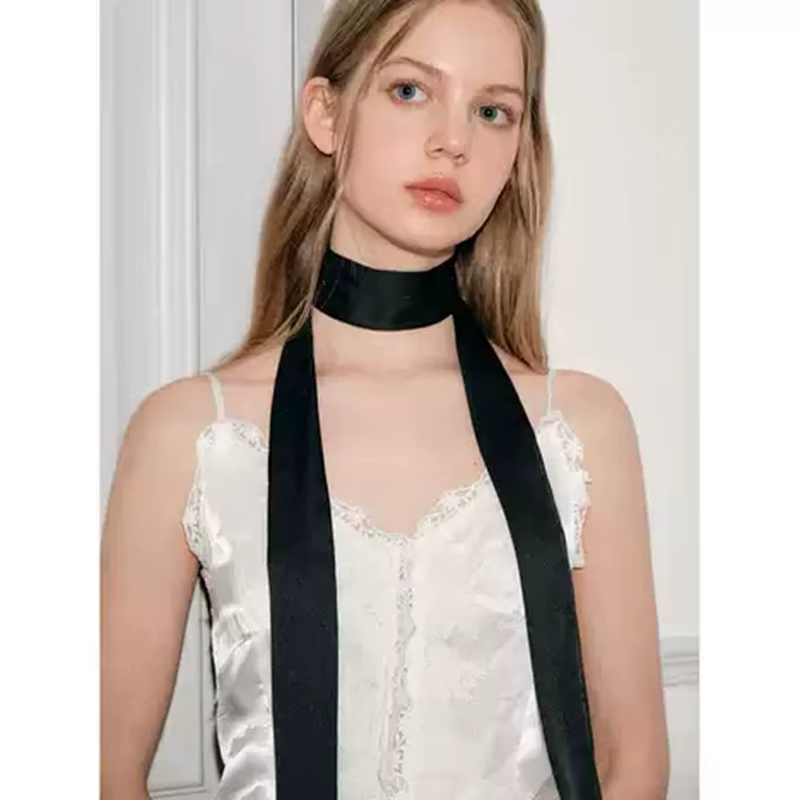 Long ruban de cou élégant pour femmes