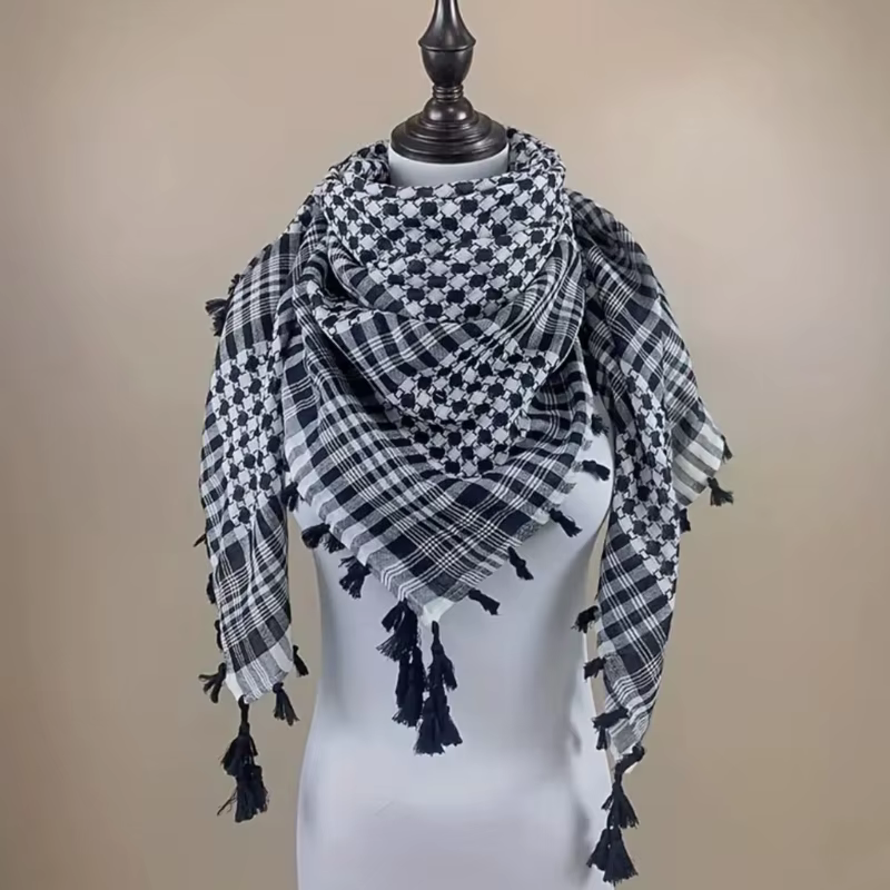 Keffiyeh tactique désert écharpe Wrap Shemagh tête cou arabe