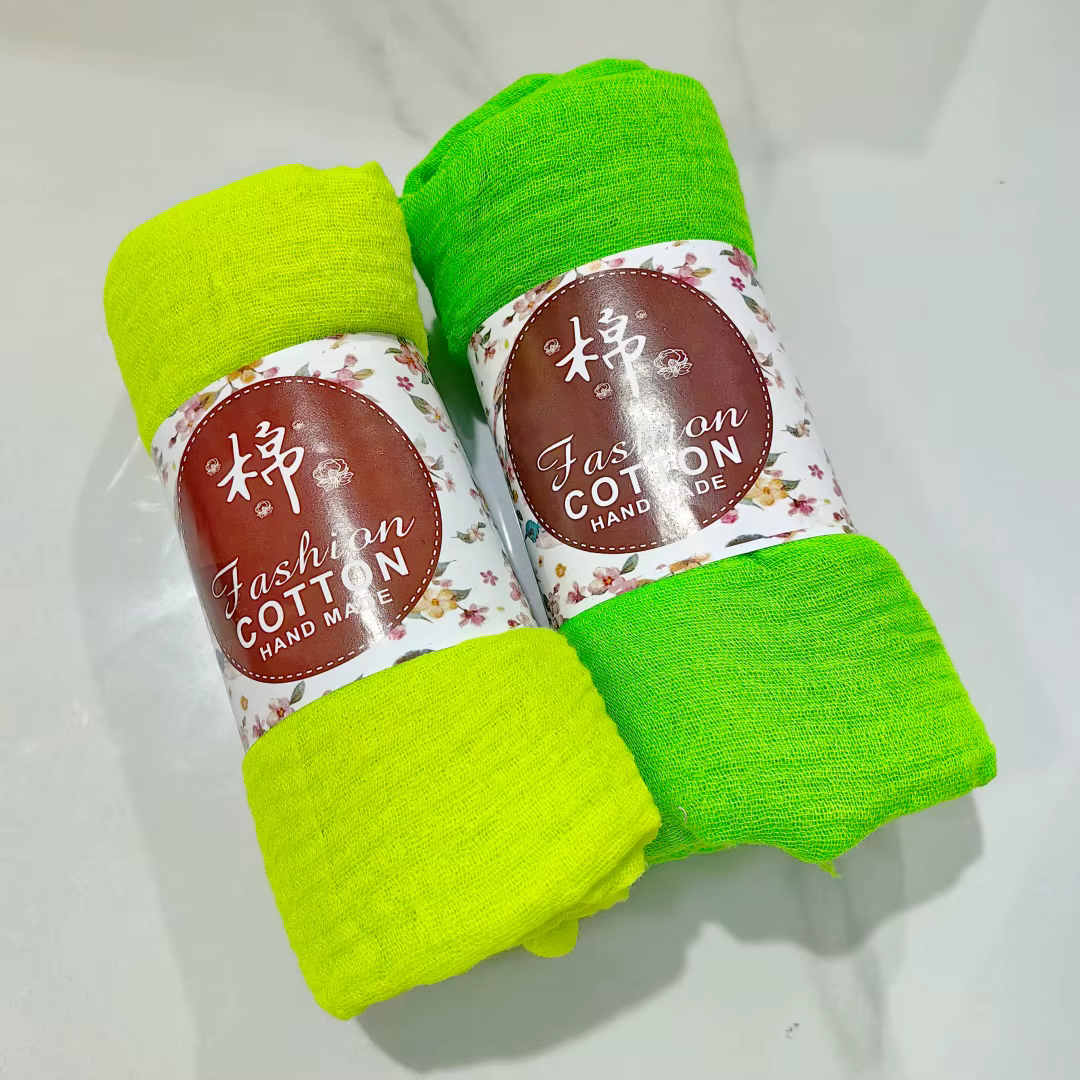 Écharpe Néon aux Couleurs Passionnantes, Turban Uni Effet Bulle, Foulard Plissé pour Femme, Voile Ondulé, Châle Irisé, Écharpe de Soirée