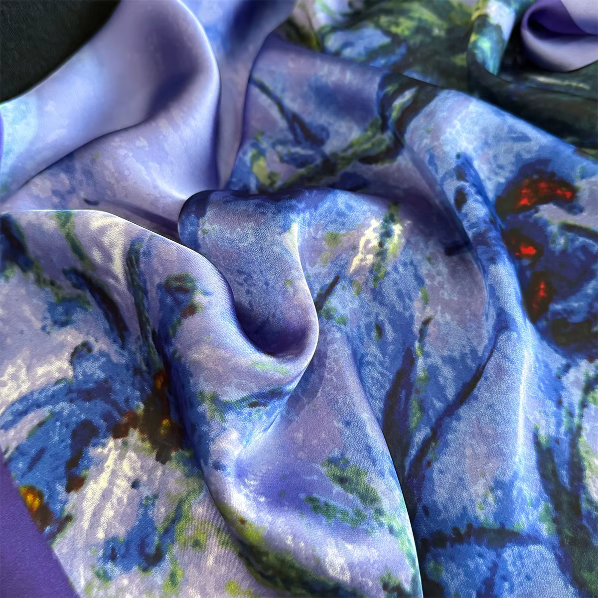 Longue écharpe de luxe pour femmes rétro châle chaînes dames Hijab élégant foulard doux tache fausse soie
