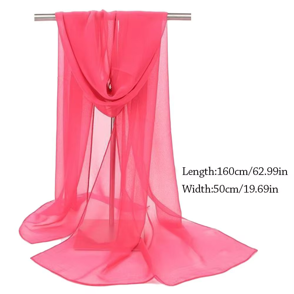 Foulard en mousseline de soie pour femme