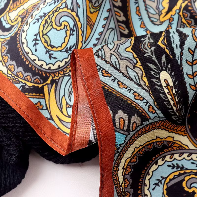 P aisley-Foulard hijab musulman pour femme