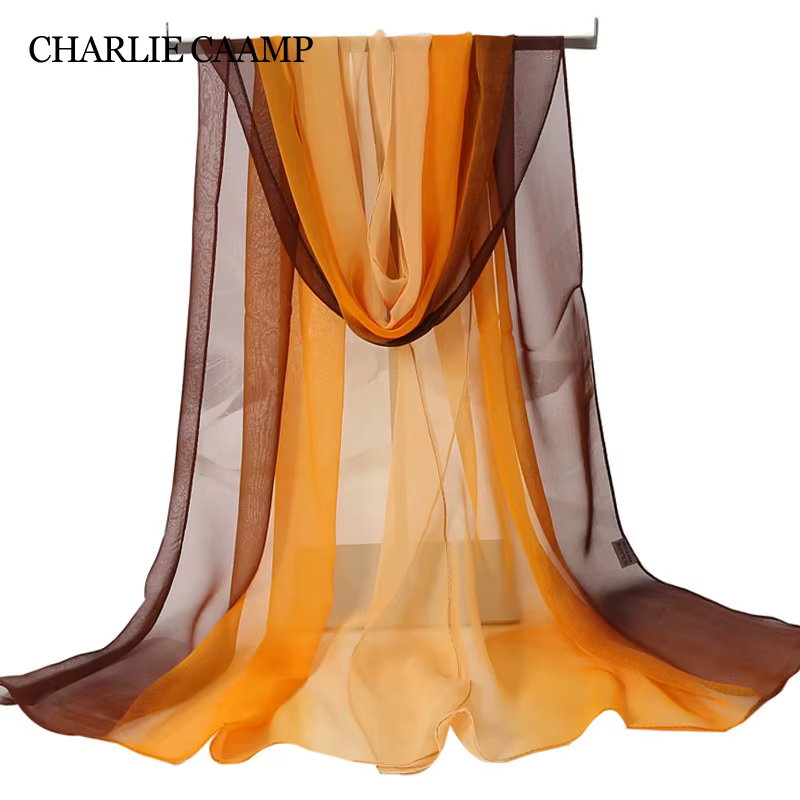Echarpe Georgette en mousseline de soie pour femmes