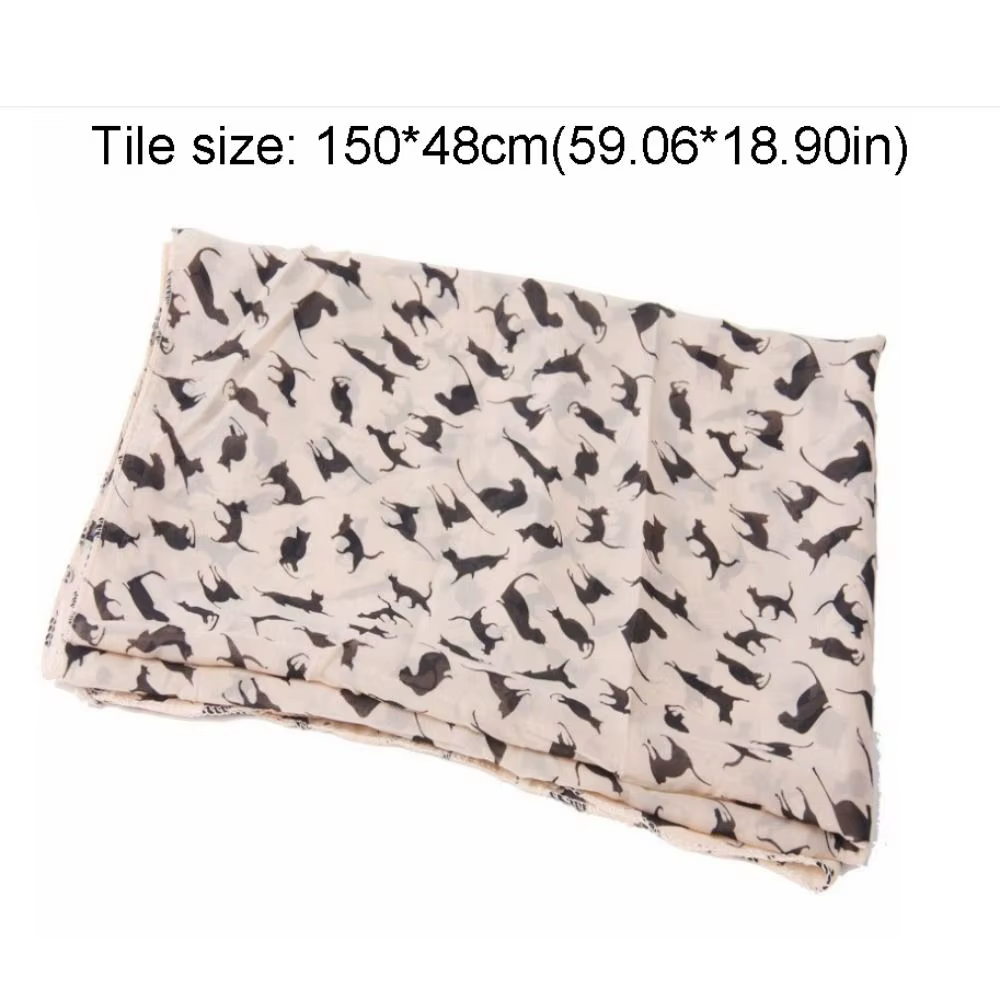 Écharpe en mousseline de soie pour femmes et filles