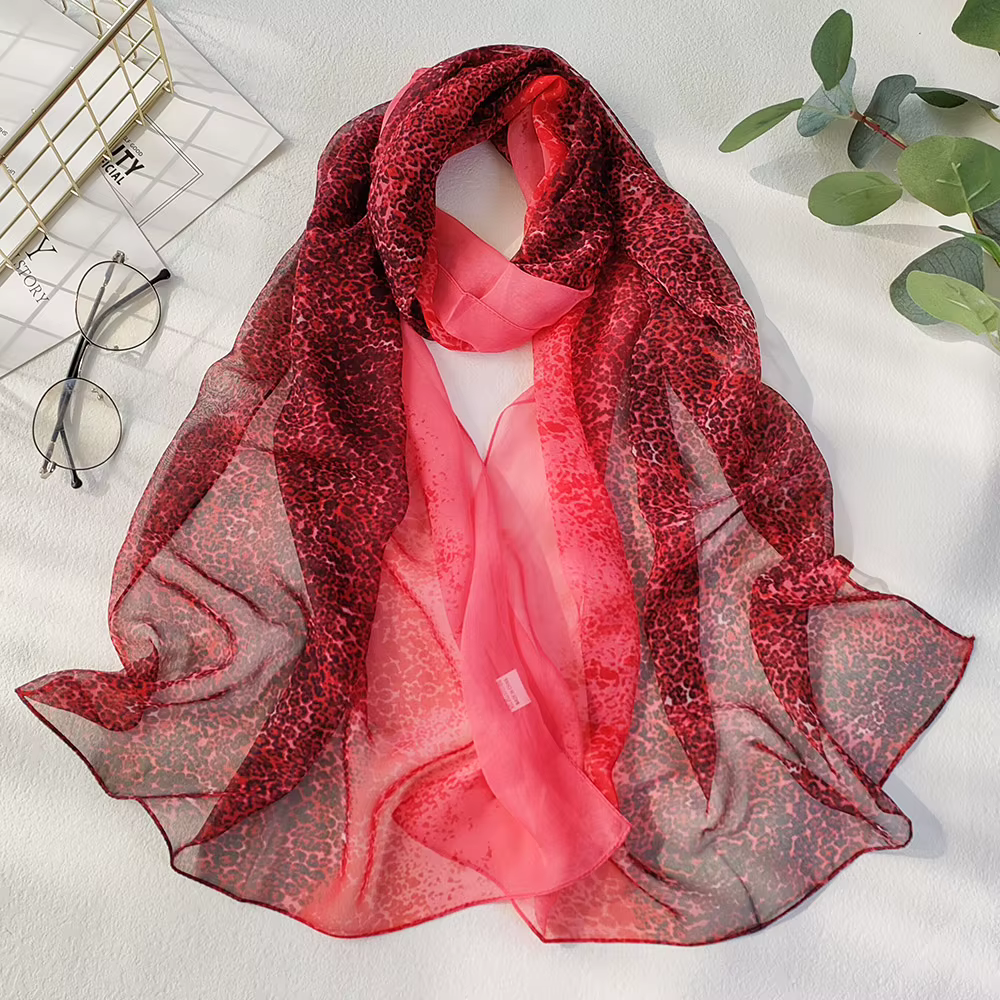 Foulard en mousseline de soie Georgette pour femmes