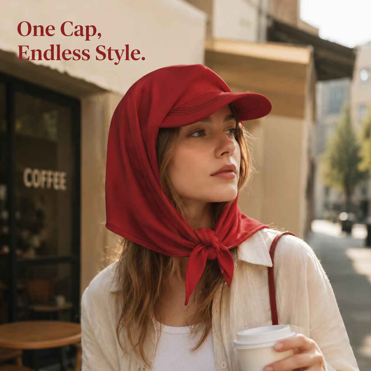 Élégant chapeau-écharpe pour femme