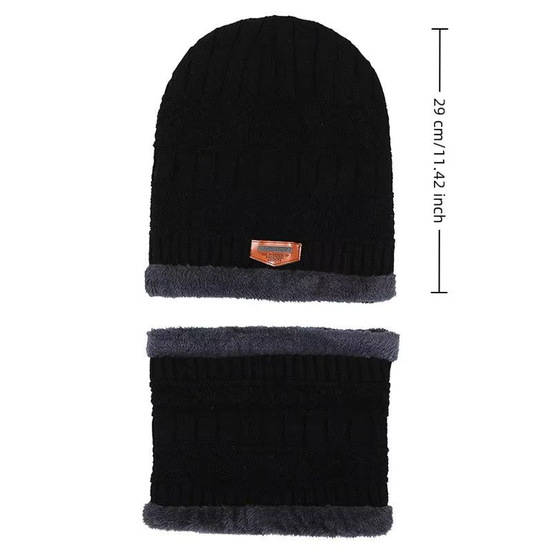 1 ensemble hiver chaud chapeau écharpe
