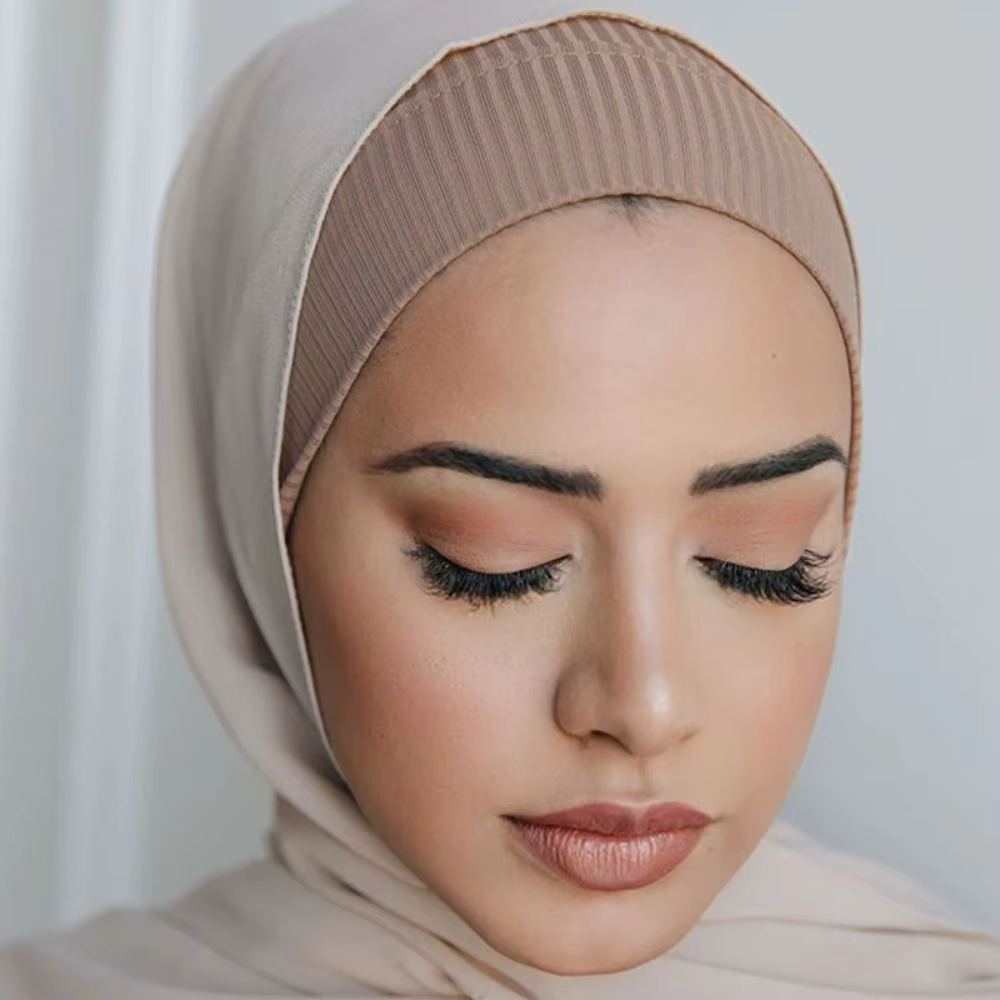 Hijab côtelé pour femme