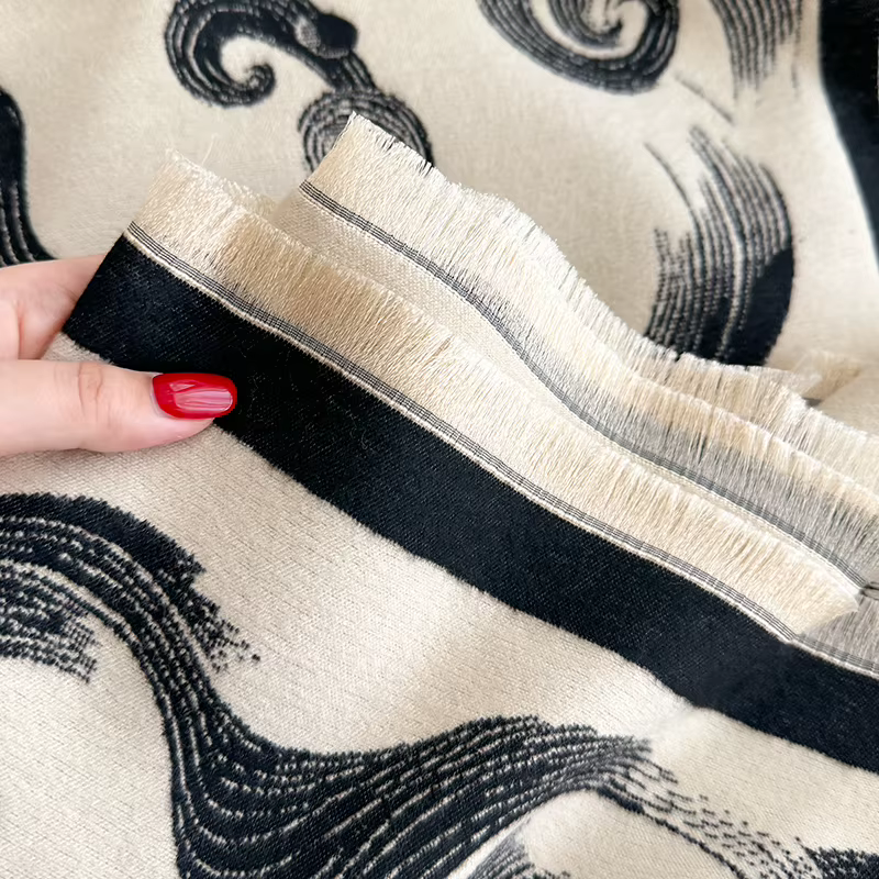 Nouveau 2025 femmes marque de mode lotus écharpe de luxe automne hiver chaud châles imprimer