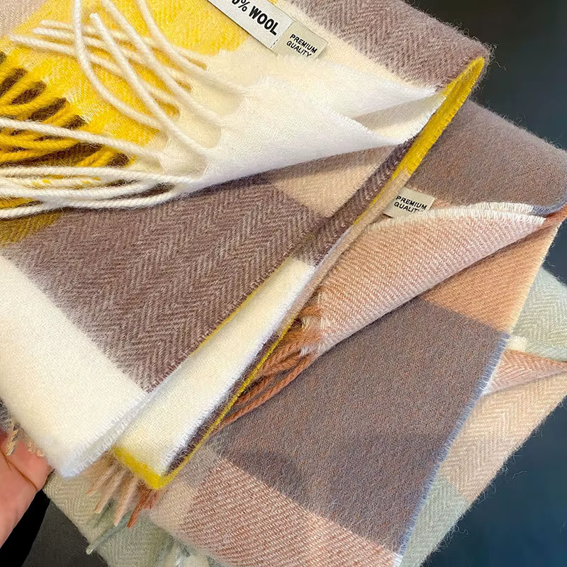 Écharpe britannique en laine Pure pour hommes et femmes