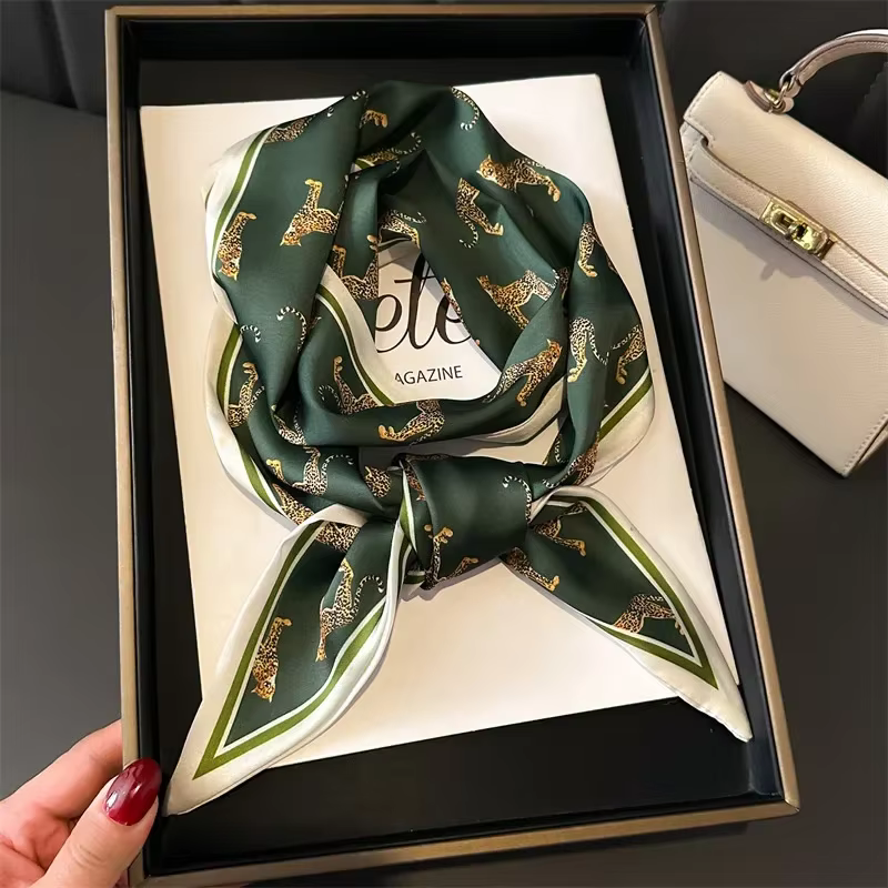 Foulard de tête foulards de cou de cheveux pour femmes sac à main écharpes pour sacs