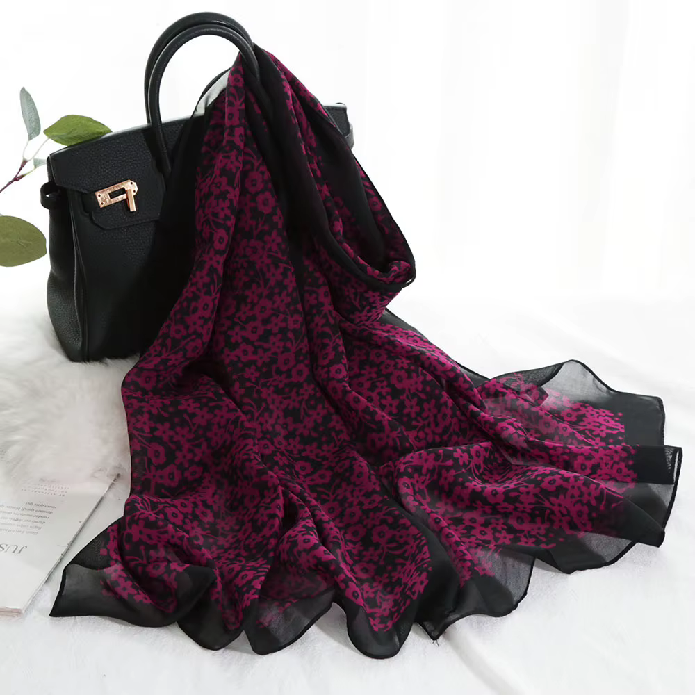 Foulard en mousseline de soie pour femmes