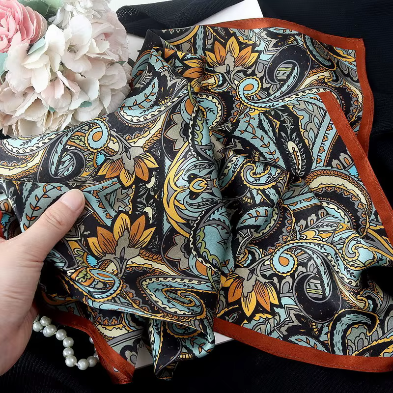 P aisley-Foulard hijab musulman pour femme
