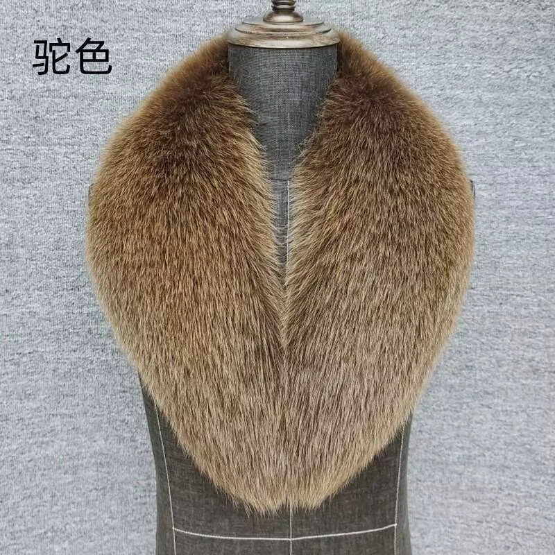 Écharpe en fourrure de renard naturelle pour manteau