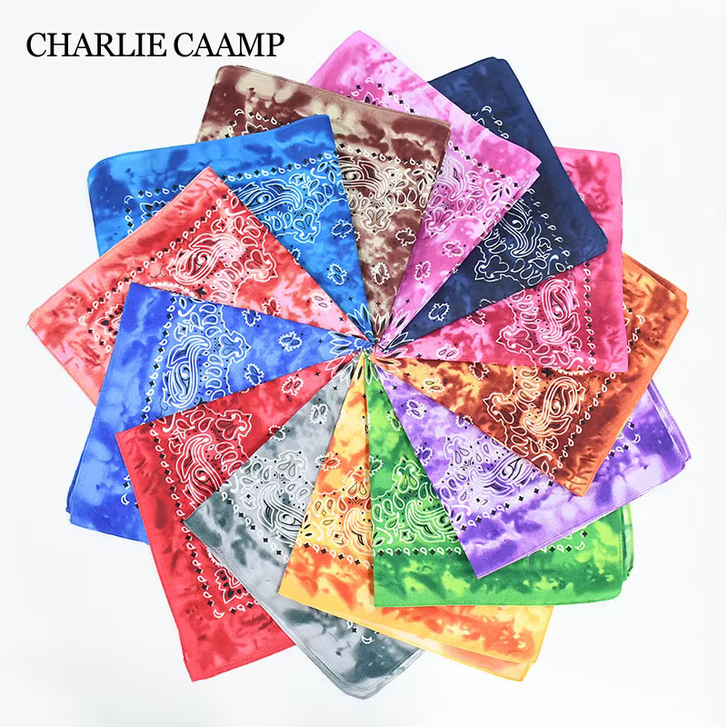Écharpe carrée en polyester de haute qualité pour hommes et femmes