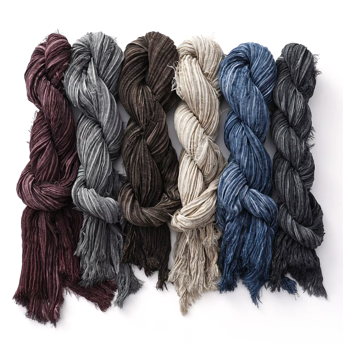 Écharpe en coton et lin froissé pour hommes et femmes, Pashmina doux et chaud, court à pampilles, accessoires masculins, châles Bufandas