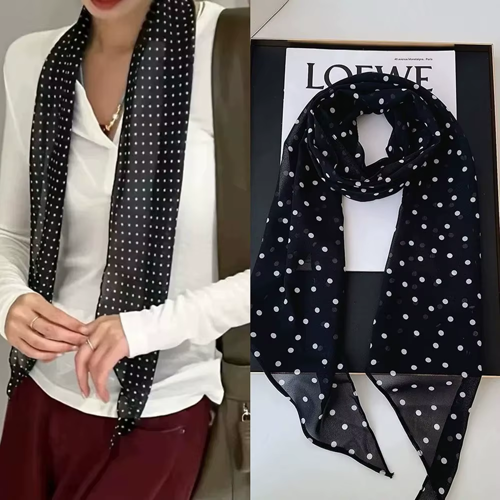 2025 bandeau accessoire série écharpe marron imprimé