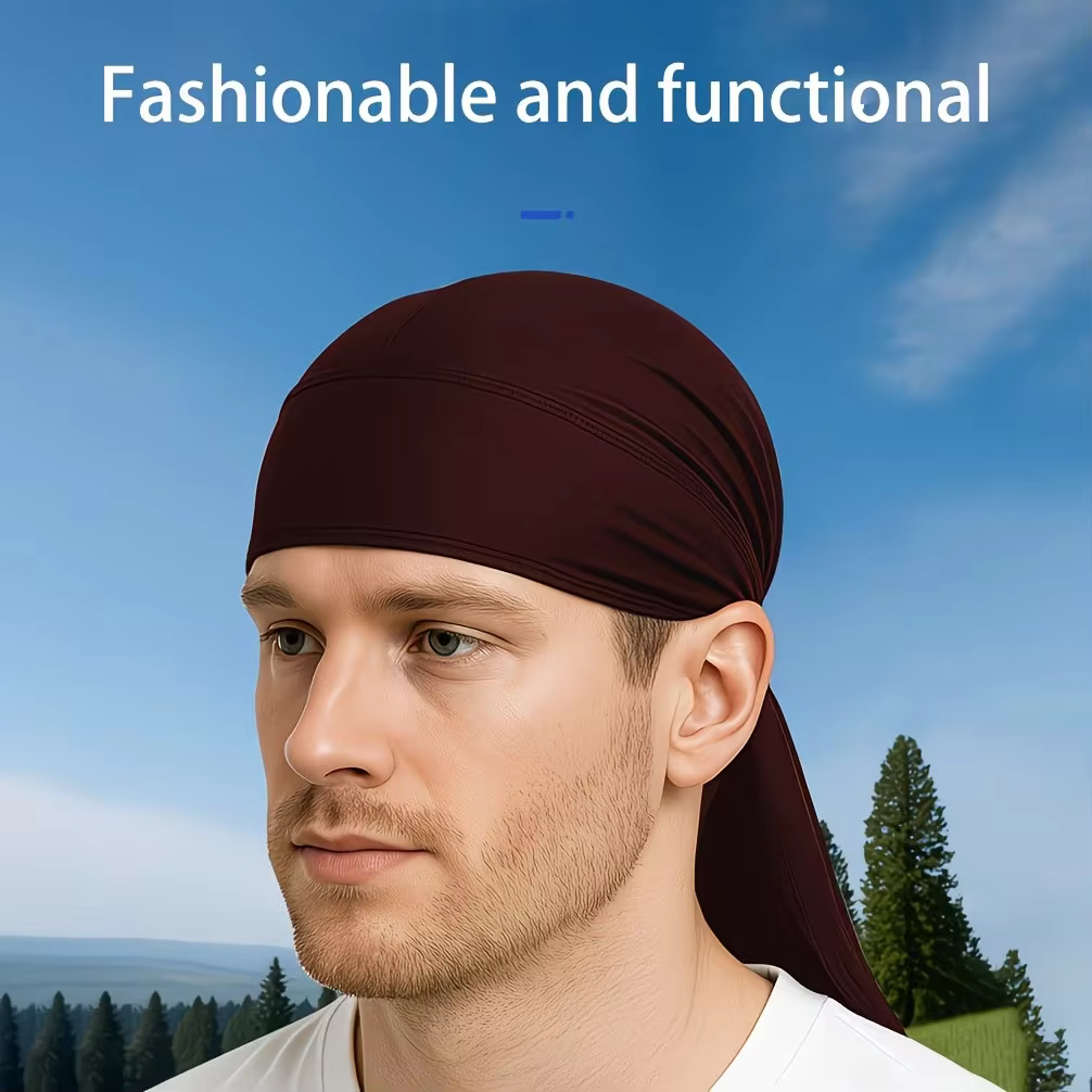Foulard de tête soyeux pour femmes et hommes