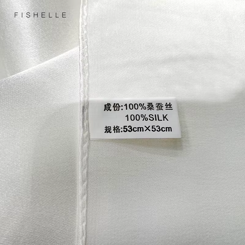 Foulard en soie pure blanche