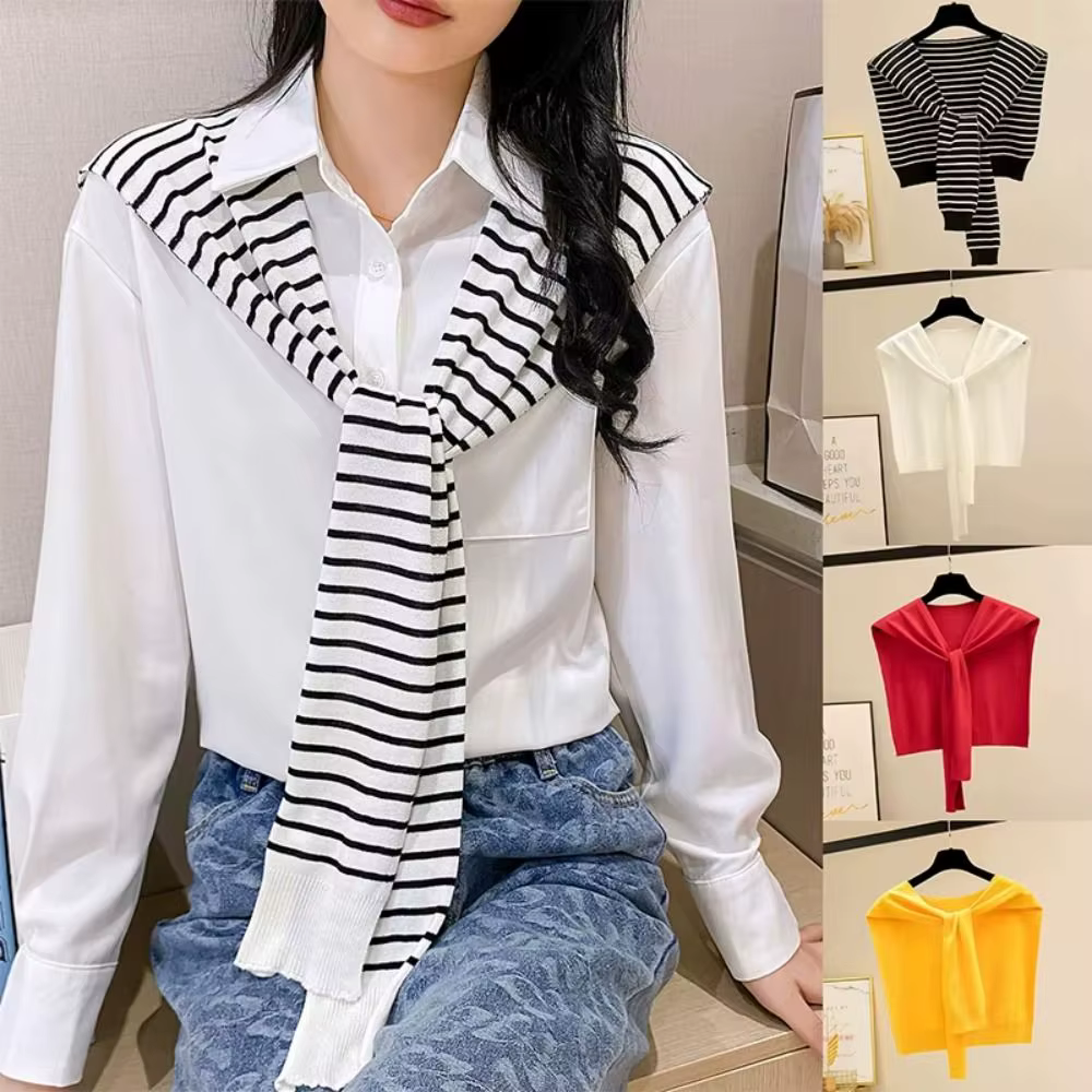 Châle tricoté léger et tendance
