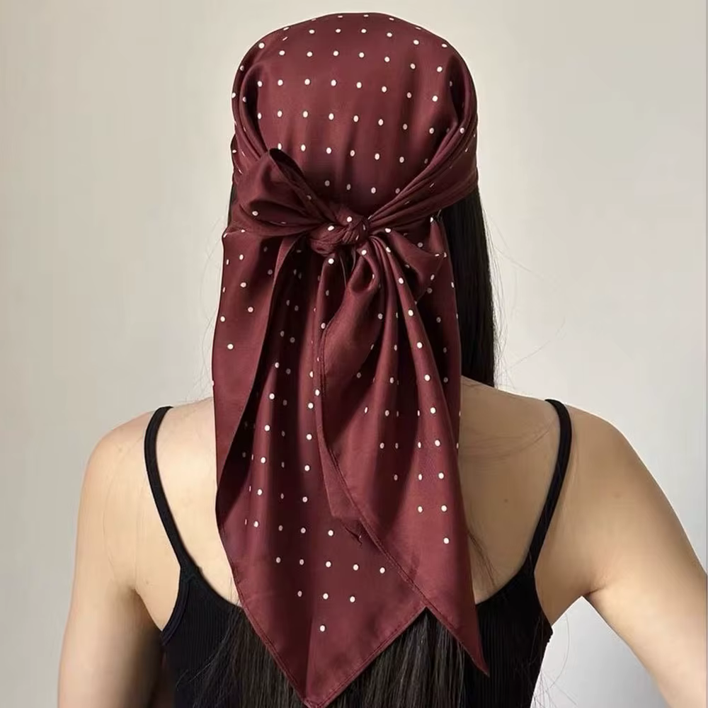 2026 Foulard carré en soie pour femme