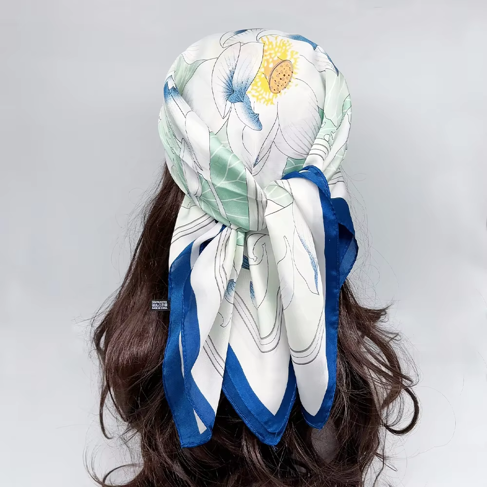 InjSquare-Foulard de marque de luxe pour femmes