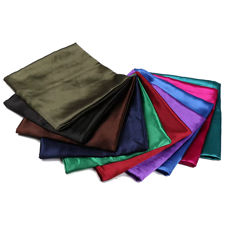Marque de luxe Foulard en soie femmes Satin couleur unie Hijab foulards musulman paréo Bandana femme châle