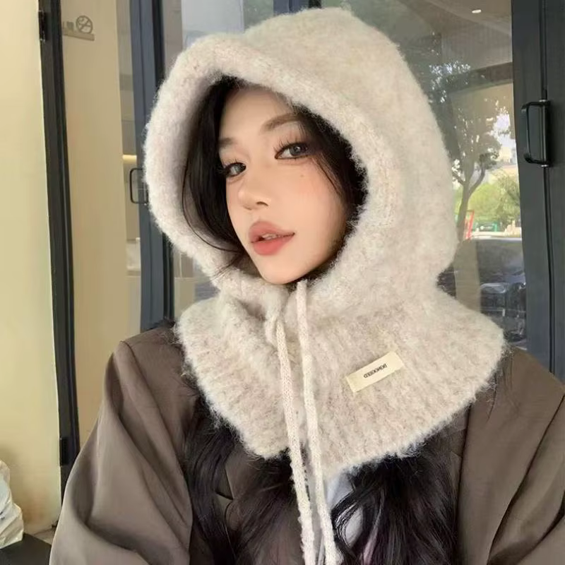 Ensemble écharpe chapeau tricoté à la mode pour femmes