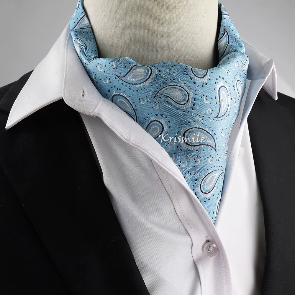 Ascot pour Hommes Élégant Mode Paisley Floral Multicolore Accessoires Bureau Fête Occasions Spéciales