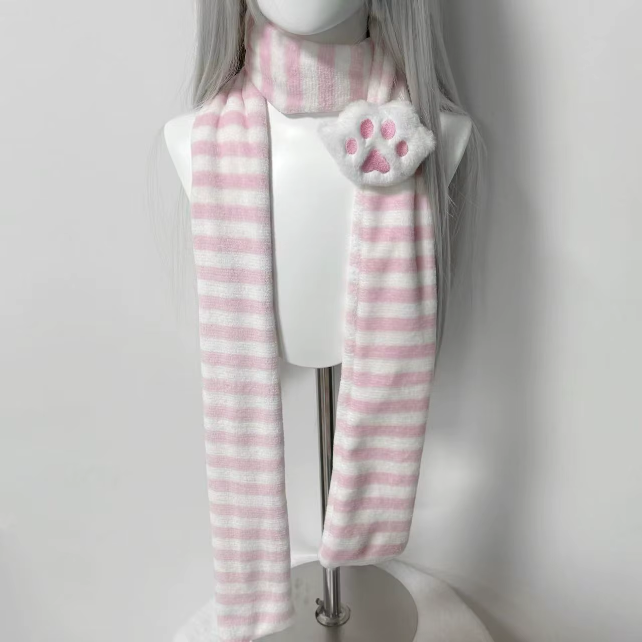 Écharpe tricotée japonaise Kawaii