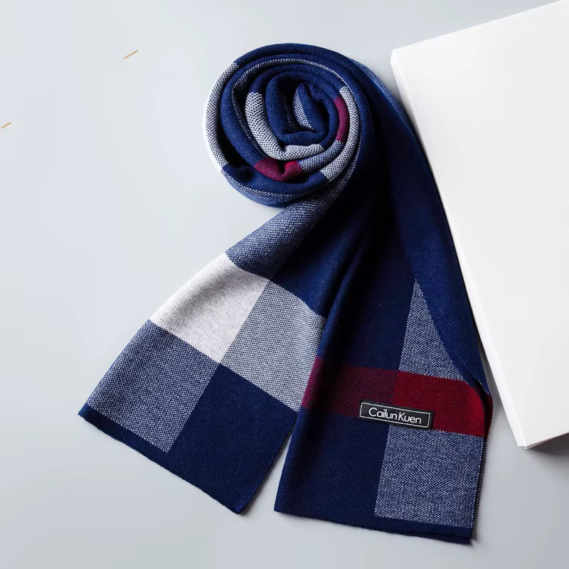 Cachemire hommes écharpe de luxe concepteur léger Plaid