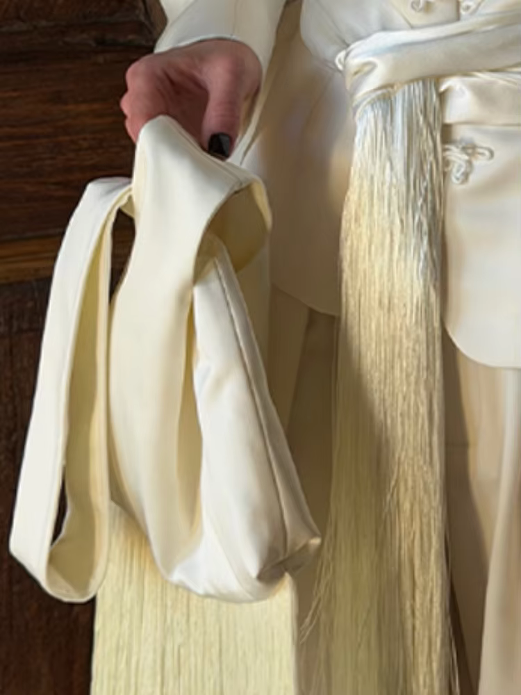 Nouvelle ceinture foulard à franges pour femme