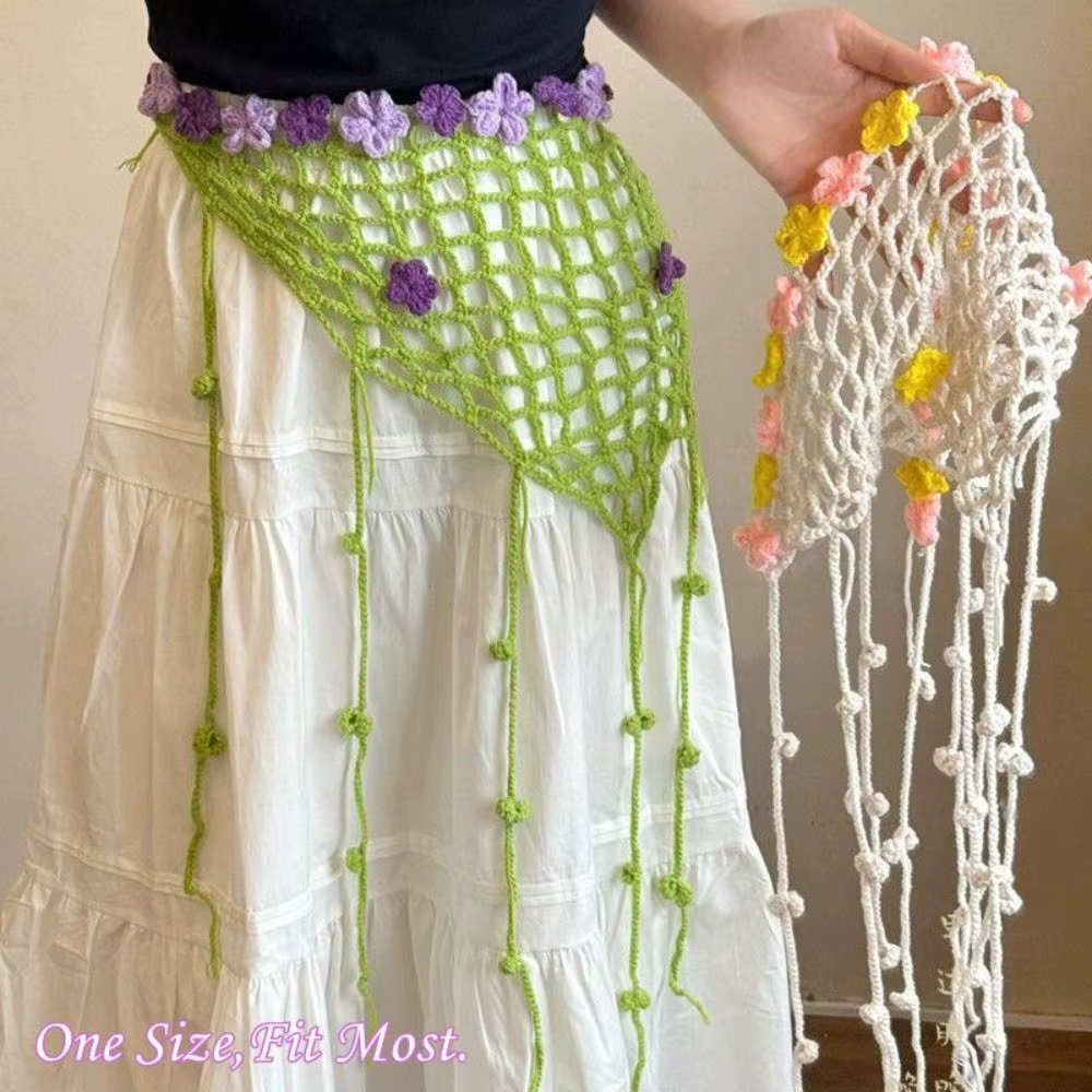 Nouvelle écharpe de hanche au crochet