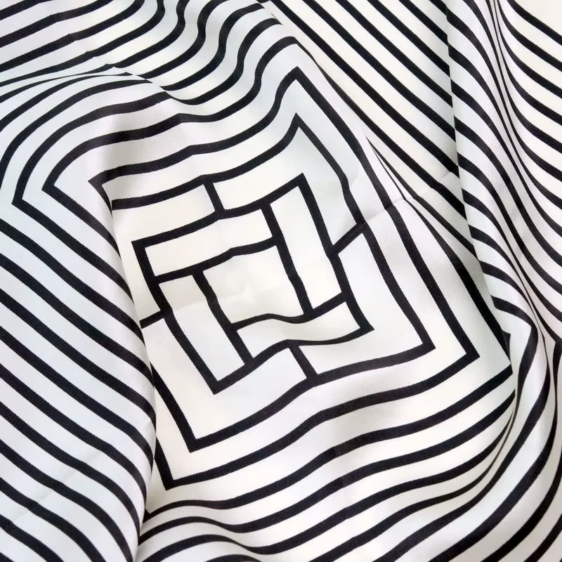 Foulard de cou en soie de mûrier Pure 100%
