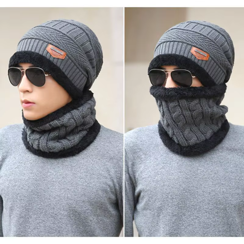 1 ensemble hiver chaud chapeau écharpe