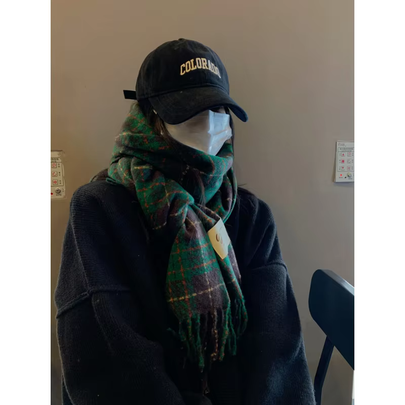 Plaid hiver Écharpe femmes luxe chaud Foulard solide foulards mode décontracté écharpes cachemire cou plus