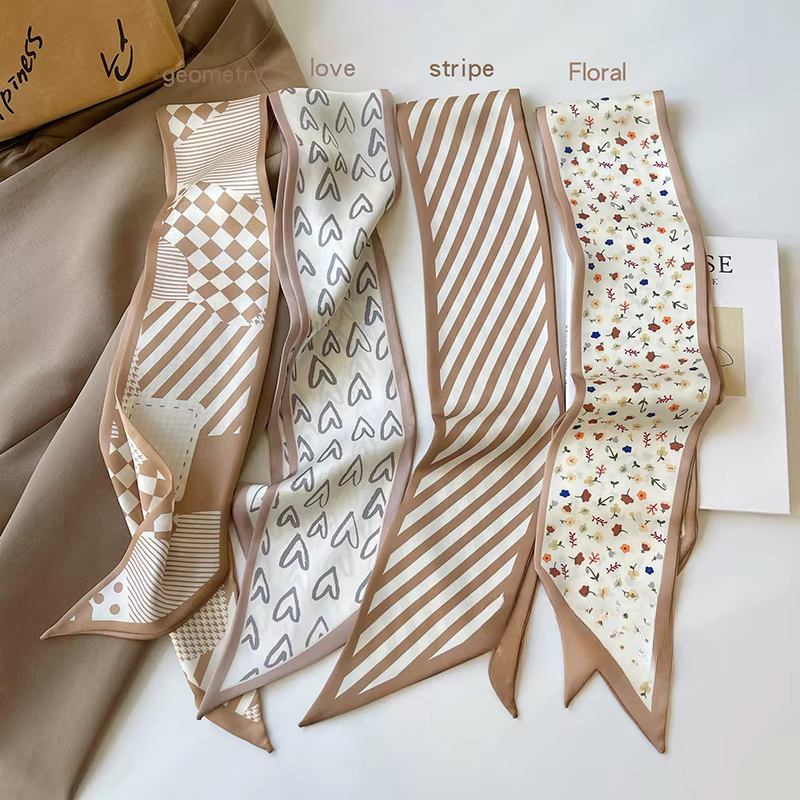 Écharpe de couleur kaki de tempérament Simple pour femme