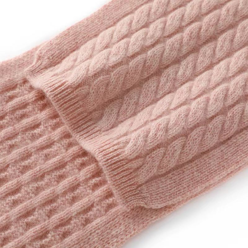 Écharpe courte à fleurs torsadées pour femme, 100% cachemire, classique, chaud, dames, adultes, cadeau de Noël, nouvel an, hiver