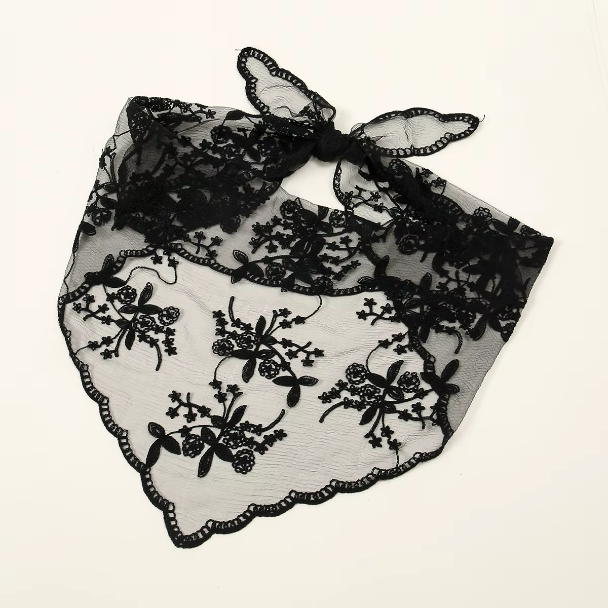 Écharpe en dentelle évidée pour femme