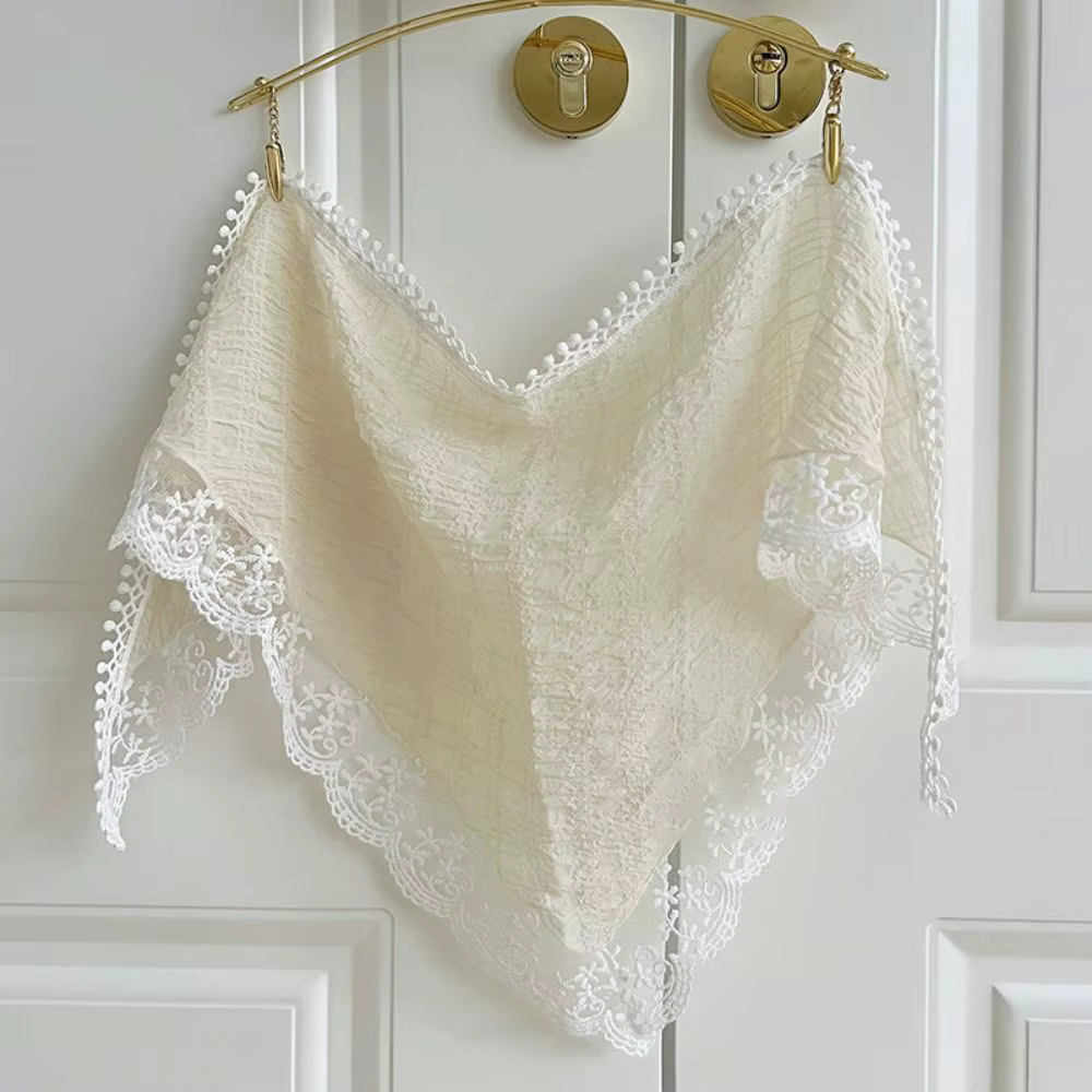 Foulard de voyage en dentelle douce pour la plage