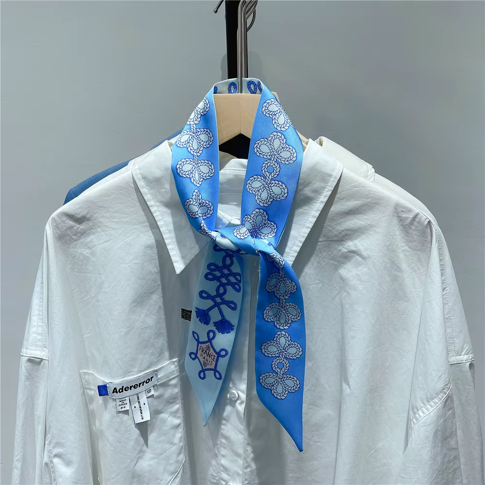 Foulard d'été imprimé nœud pour femmes