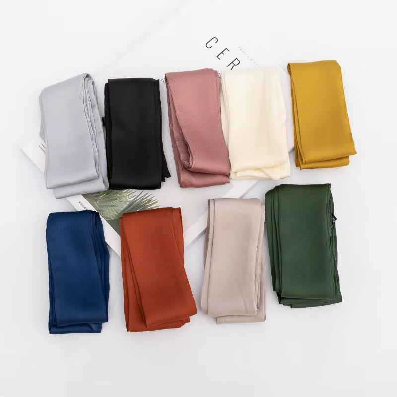 Foulard étroit en Satin de soie