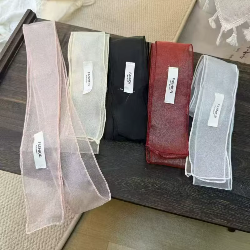 Écharpe longue transparente pour femmes