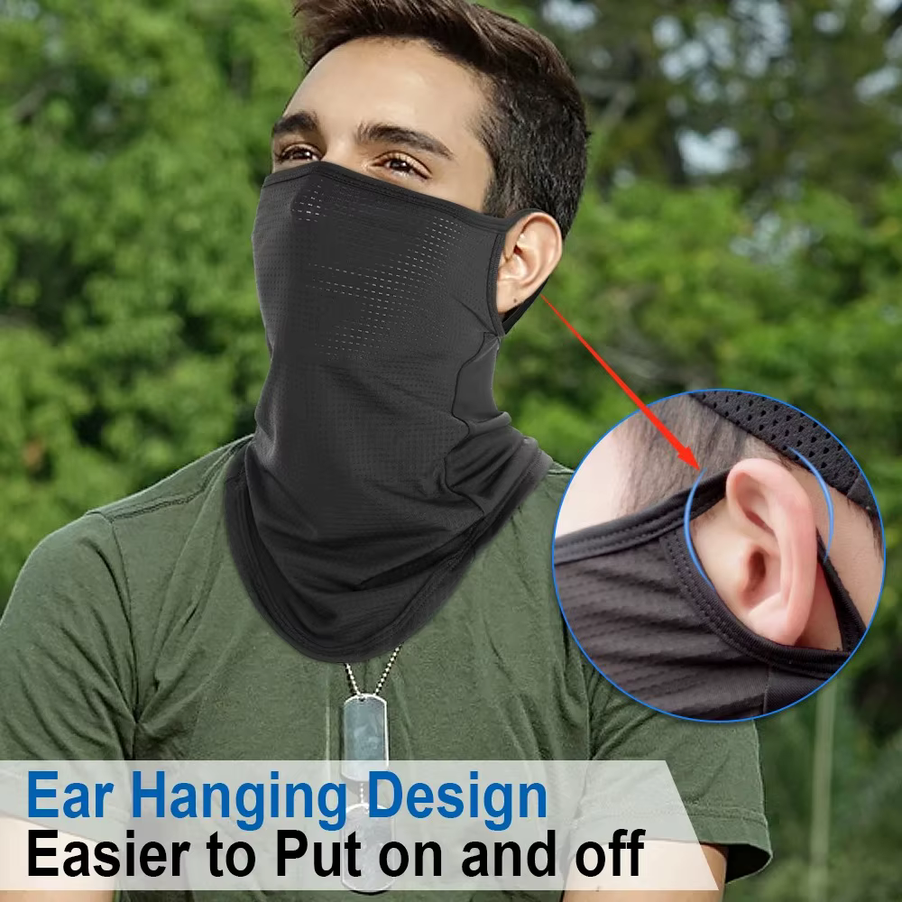 Écharpe respirante demi-masque d'été