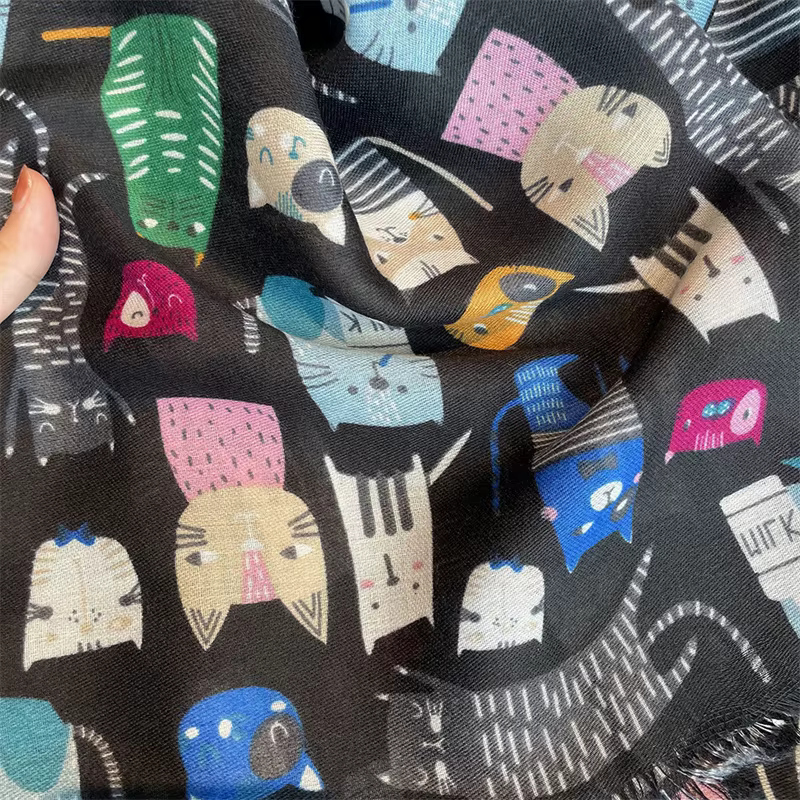 Écharpe en Viscose à franges pour femmes