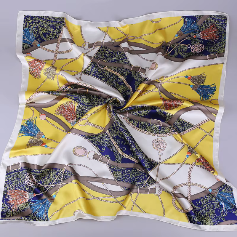 Foulard de cou en Satin de soie pour femmes