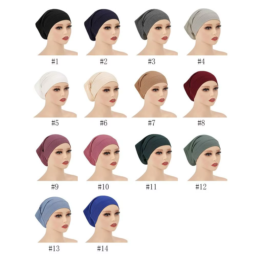 Hijab côtelé pour femme